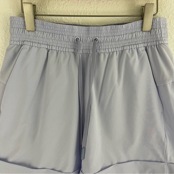 LULULEMON Berry Mist Blue Spring Break Away Short *4-Way Stretch 3" Shorts - Picture 6 of 12